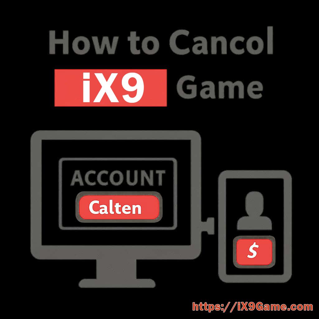 IX9 reference screen for account closure
